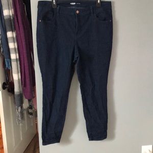 Dark Wash Old Navy Super Skinny 16 Short Jeans